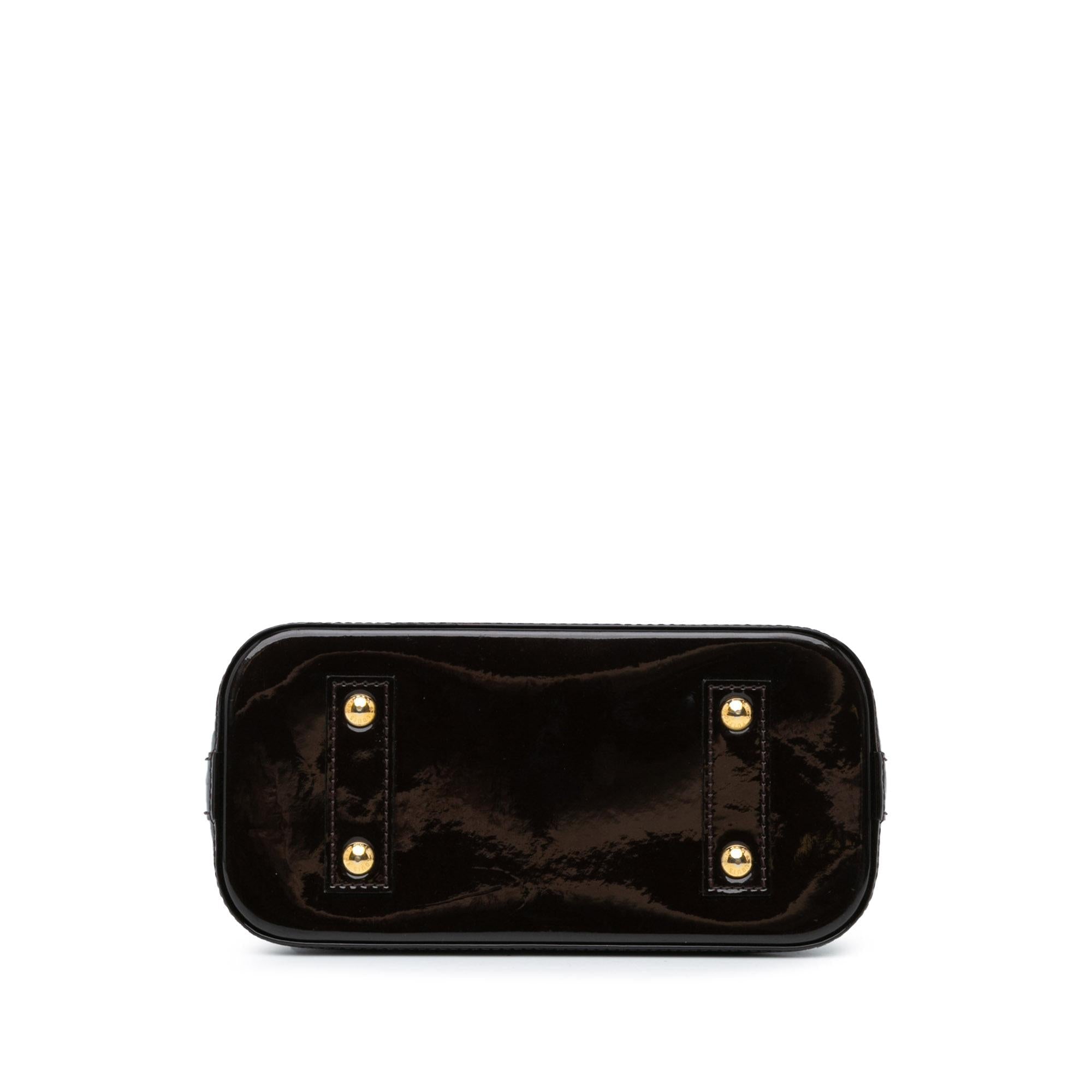 Louis Vuitton Monogram Vernis Alma BB (SHG-YSgEEE)