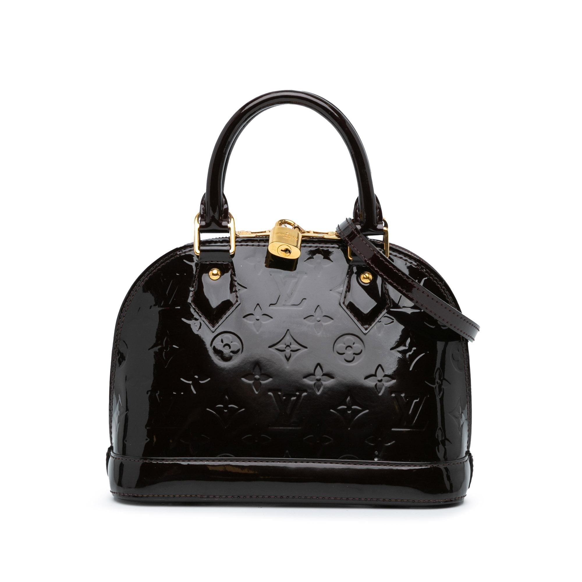 Louis Vuitton Monogram Vernis Alma BB (SHG-YSgEEE)