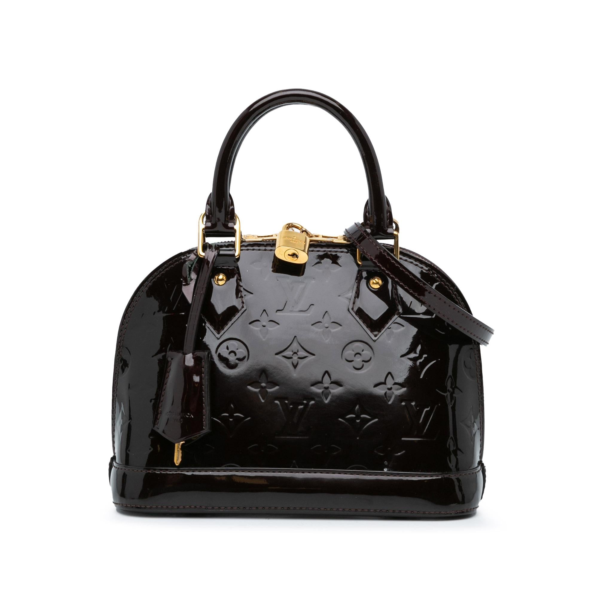 Louis Vuitton Monogram Vernis Alma BB (SHG-YSgEEE)