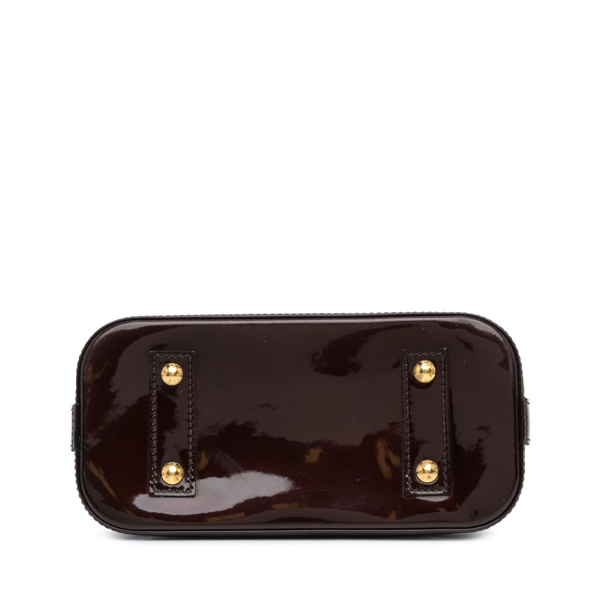 Louis Vuitton Monogram Vernis Alma BB (SHG-KbWr6B)