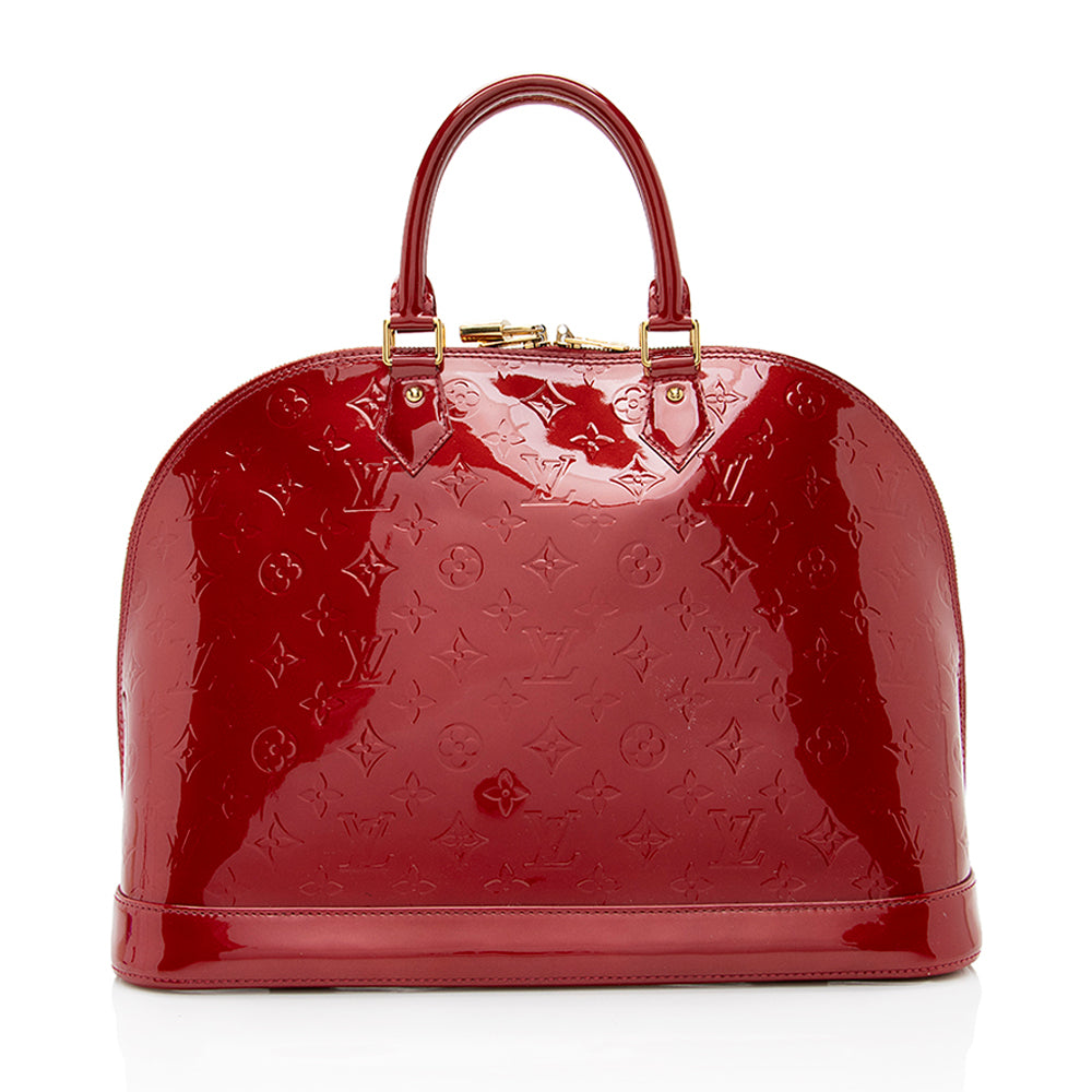 Louis Vuitton Monogram Vernis Alma GM Satchel (SHF-18772)