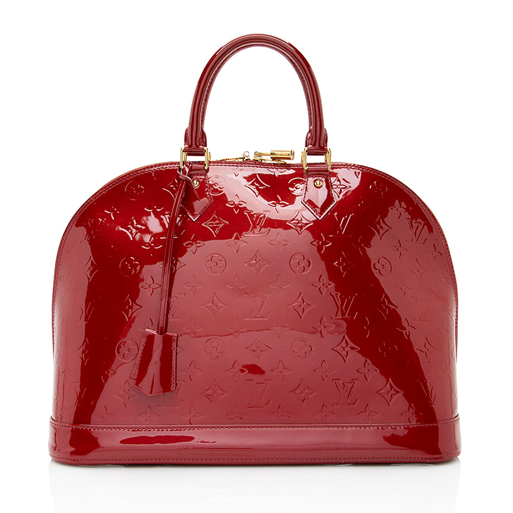 Louis Vuitton Monogram Vernis Alma GM Satchel (SHF-18772)