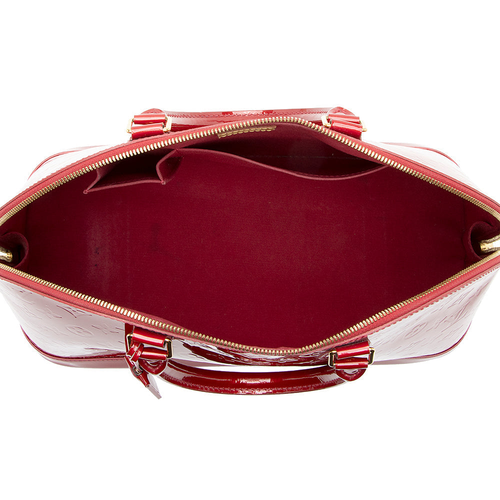 Louis Vuitton Monogram Vernis Alma GM Satchel (SHF-18772)