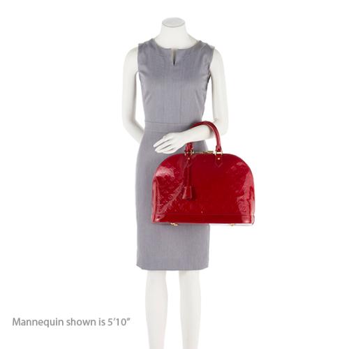 Louis Vuitton Monogram Vernis Alma GM Satchel (SHF-18772)