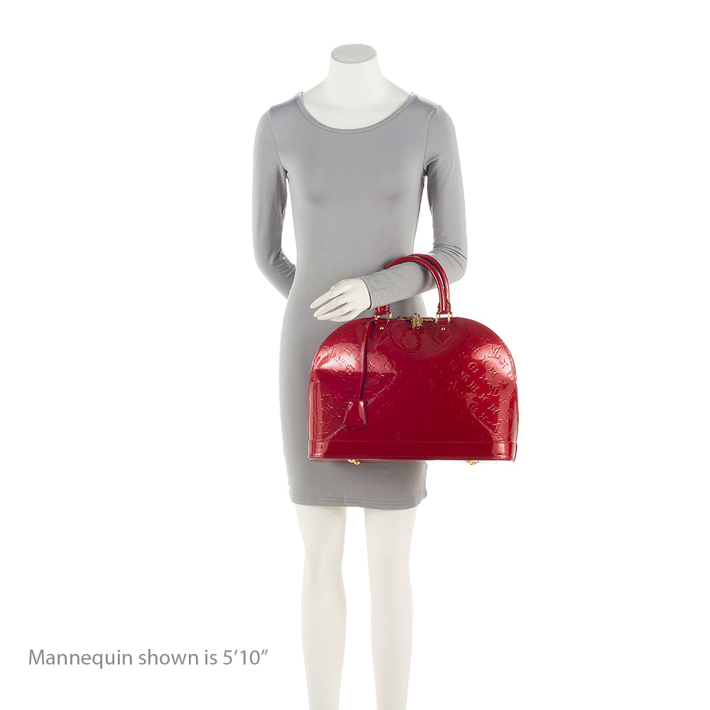 Louis Vuitton Monogram Vernis Alma GM Satchel (SHF-21415)