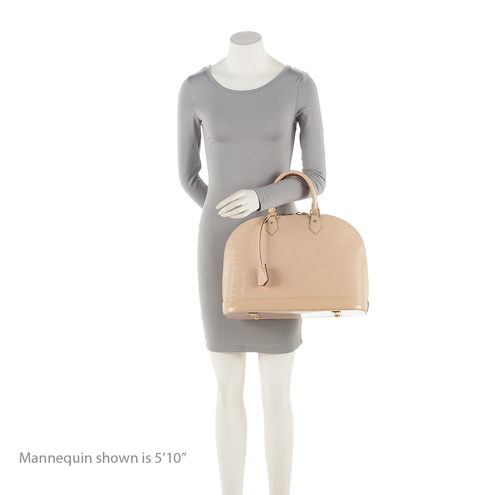 Louis Vuitton Monogram Vernis Alma GM Satchel (SHF-21875)