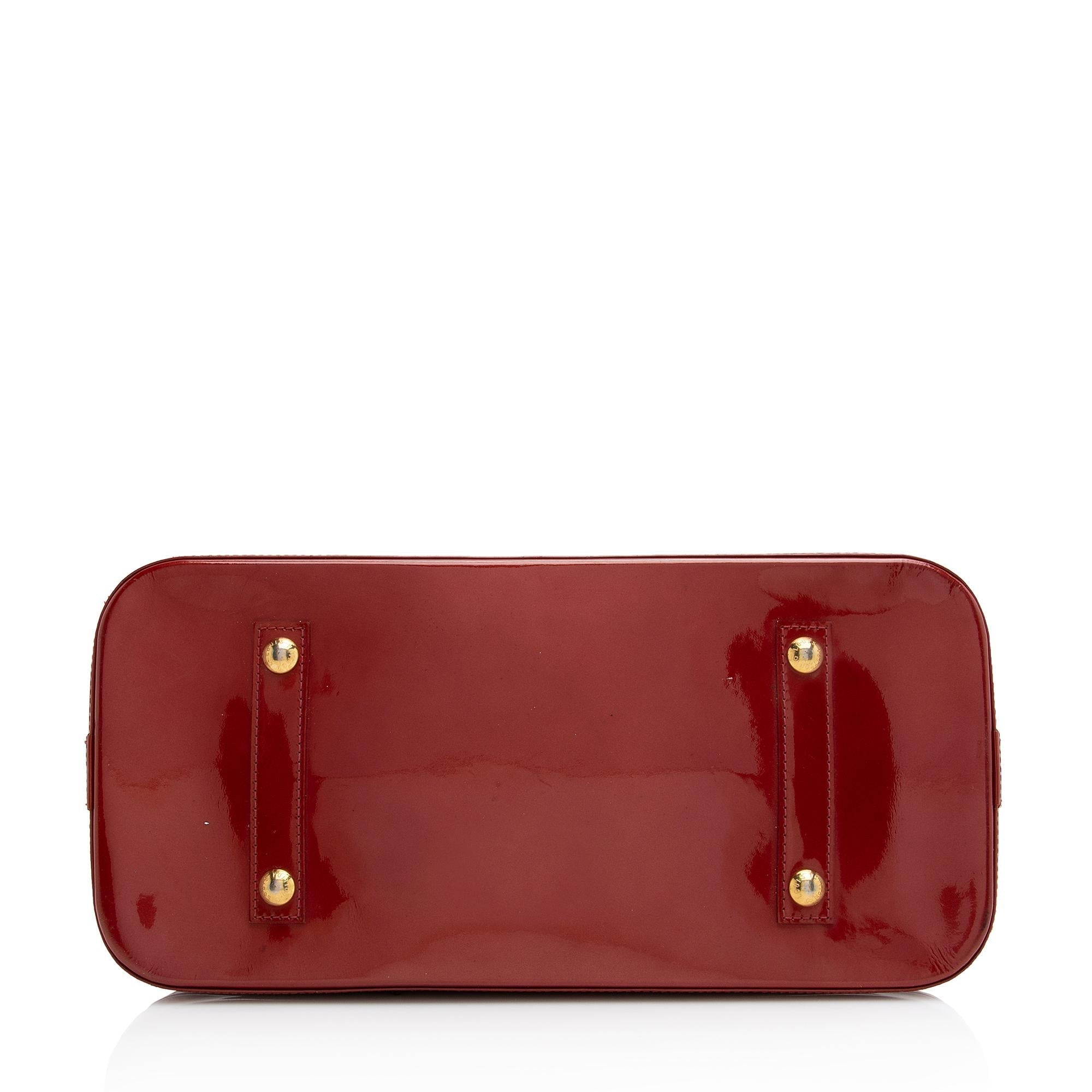 Louis Vuitton Monogram Vernis Alma GM Satchel (SHF-22282)
