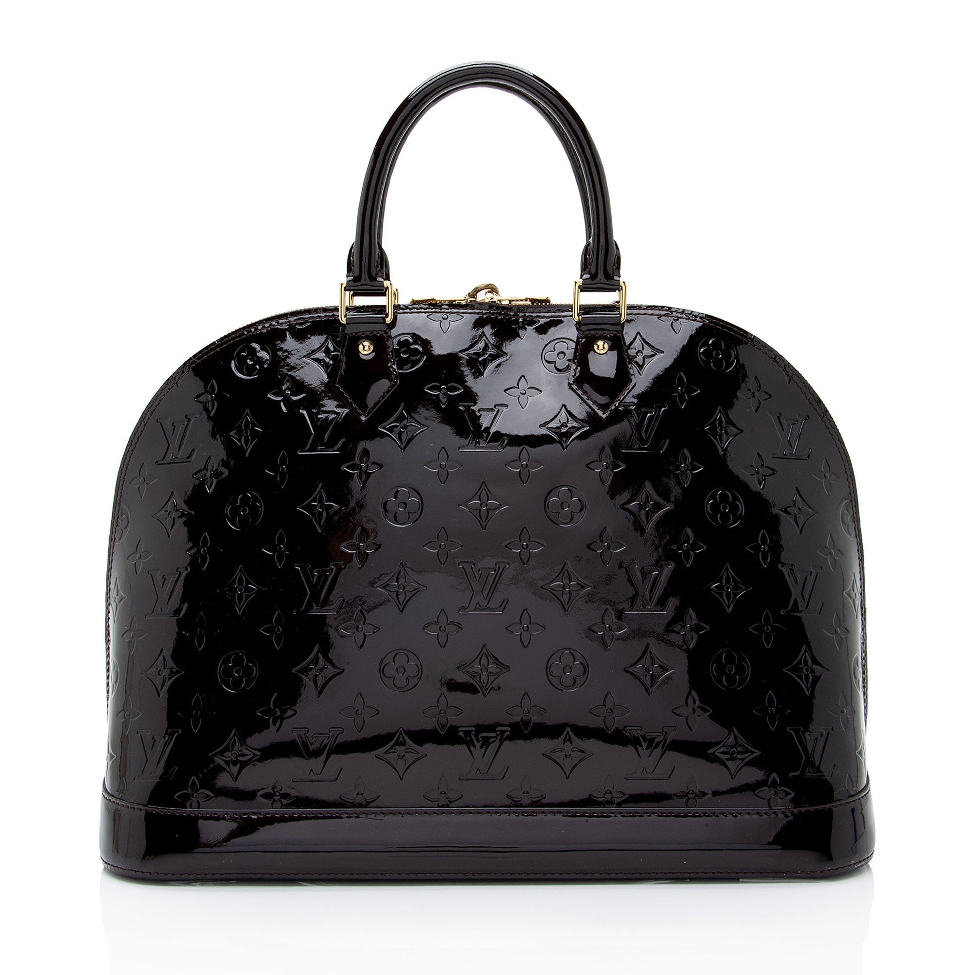 Louis Vuitton Monogram Vernis Alma GM Satchel (SHF-NbLRlp)