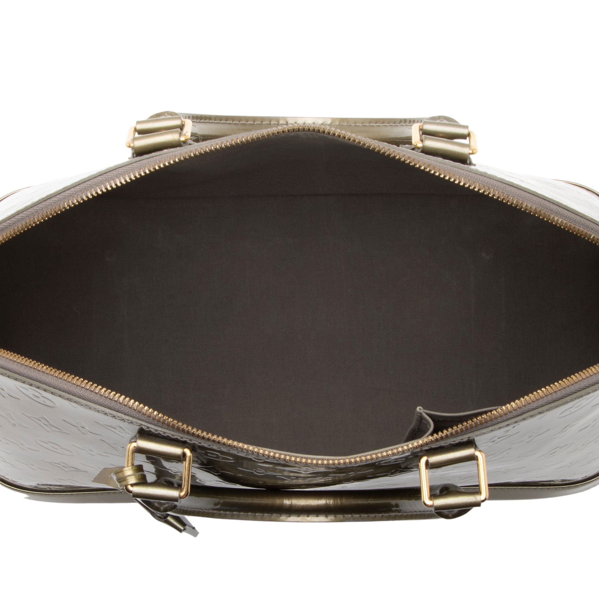 Louis Vuitton Monogram Vernis Alma GM Satchel (SHF-223b8Z)