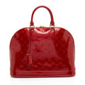 Louis Vuitton Monogram Vernis Alma GM Satchel (SHF-XIA8xV)