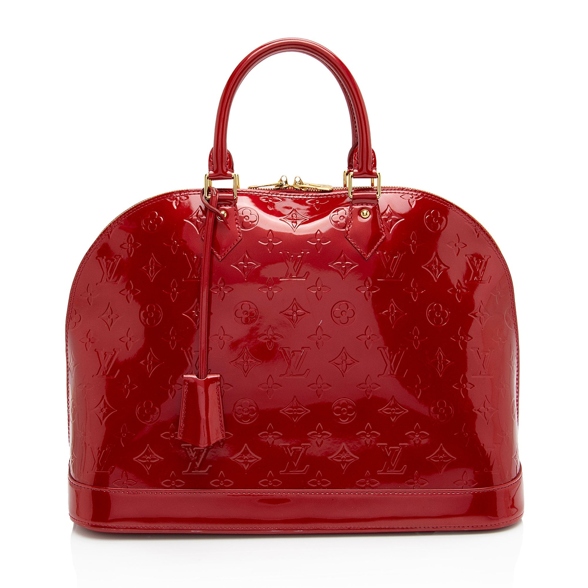 Louis Vuitton Monogram Vernis Alma GM Satchel (SHF-XIA8xV)