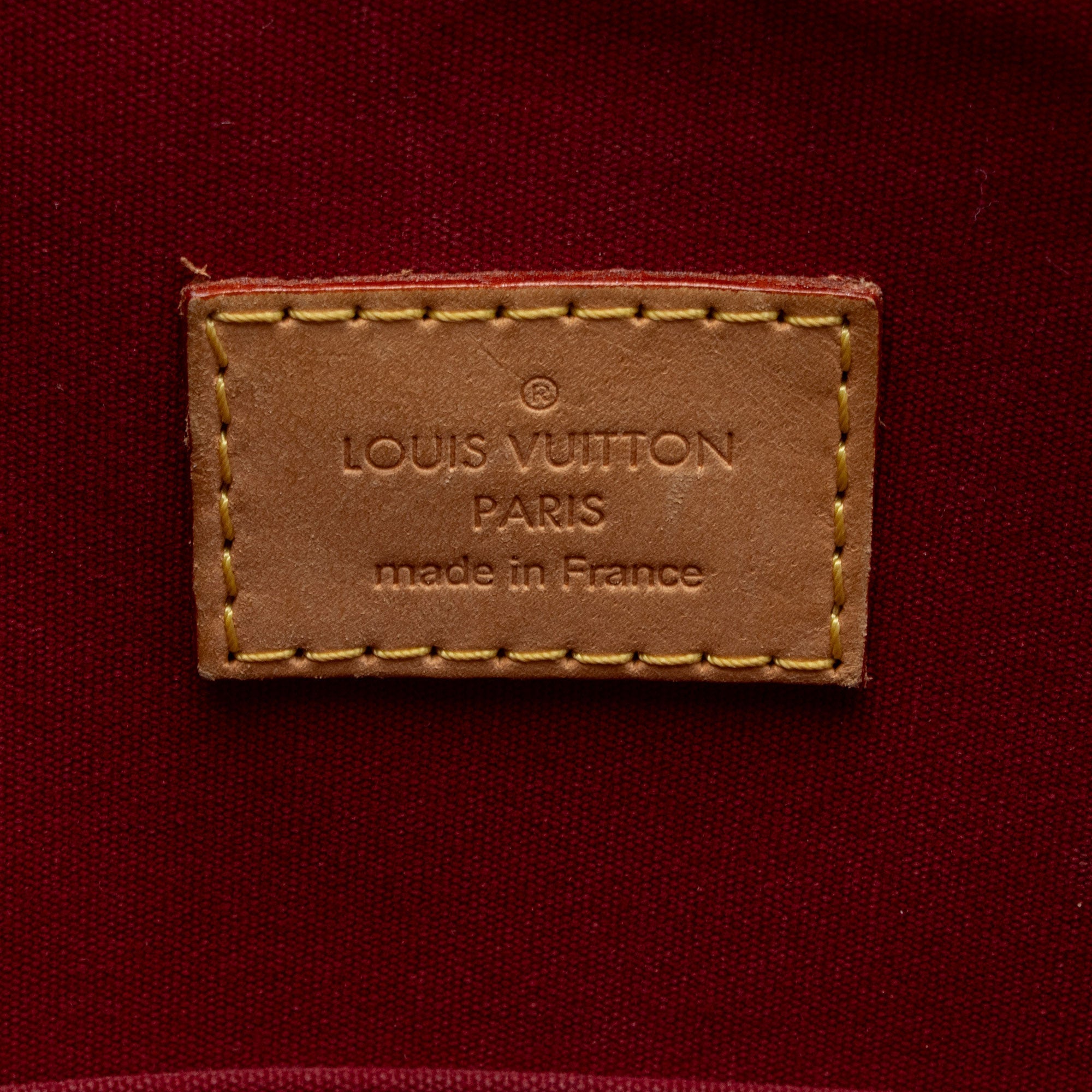 Louis Vuitton Monogram Vernis Alma GM Satchel (SHF-XIA8xV)
