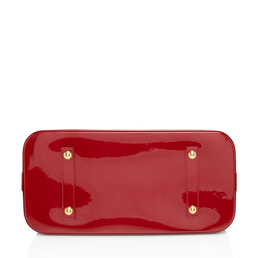 Louis Vuitton Monogram Vernis Alma GM Satchel (SHF-qWt83h)
