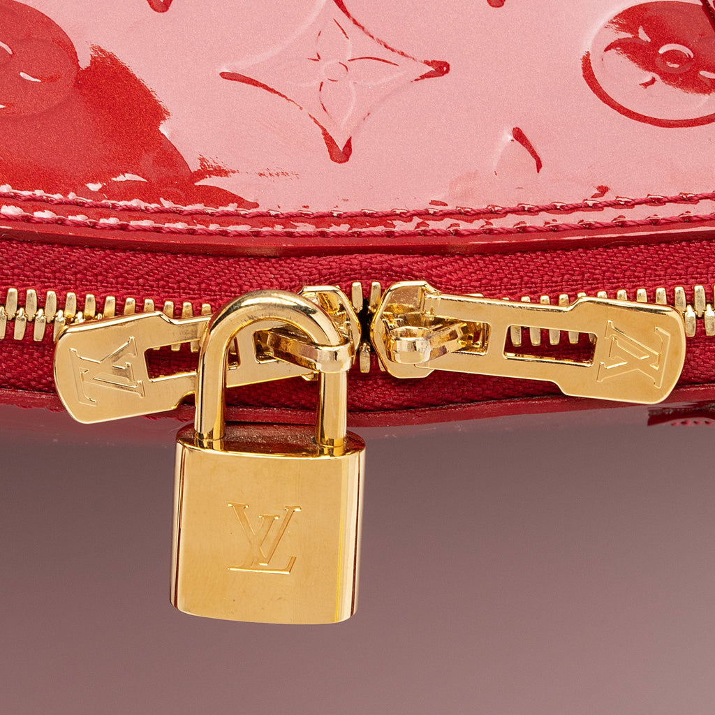 Louis Vuitton Monogram Vernis Alma GM Satchel (SHF-qWt83h)