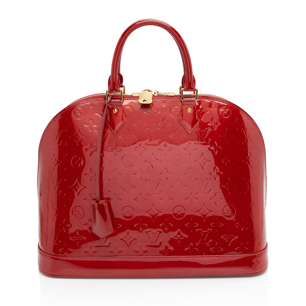 Louis Vuitton Monogram Vernis Alma GM Satchel (SHF-qWt83h)