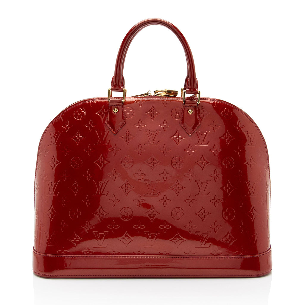 Louis Vuitton Monogram Vernis Alma GM Satchel (SHF-7bvjjk)
