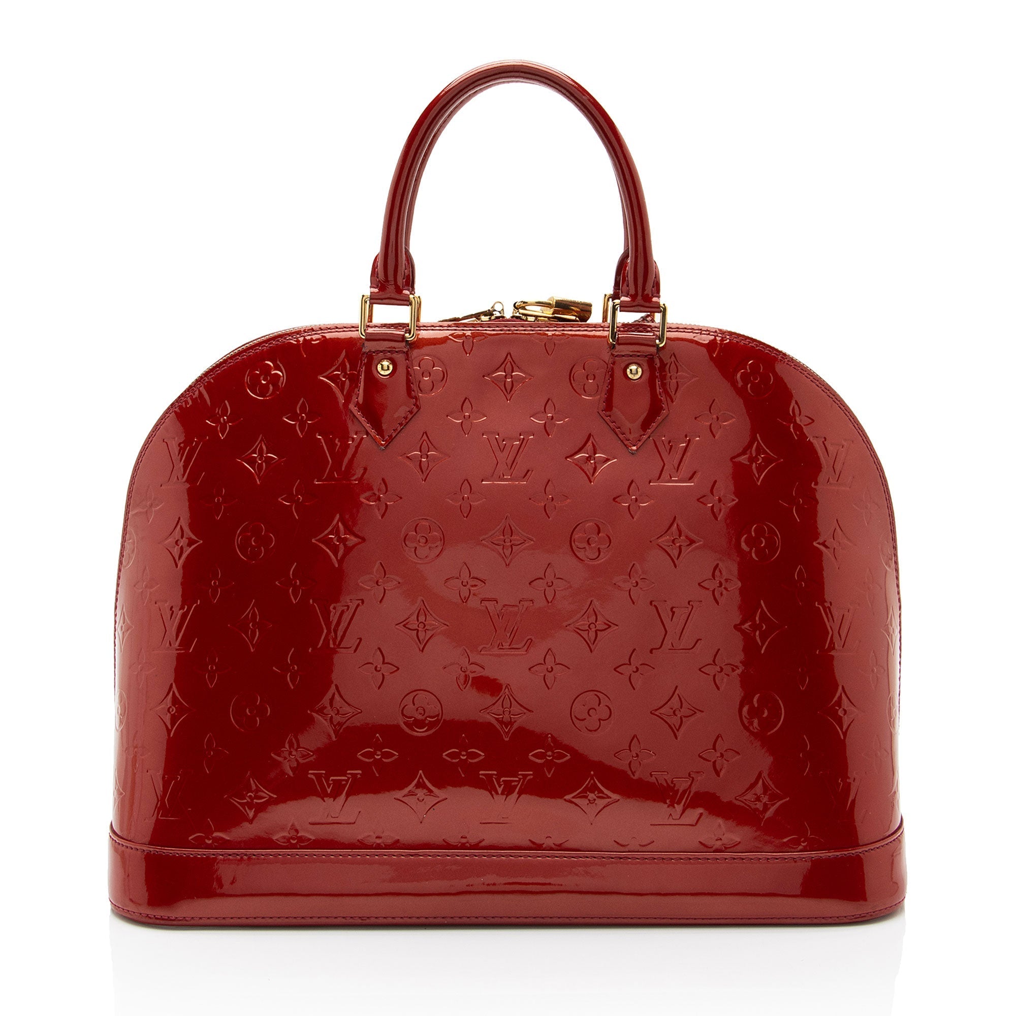 Louis Vuitton Monogram Vernis Alma GM Satchel (SHF-7bvjjk)