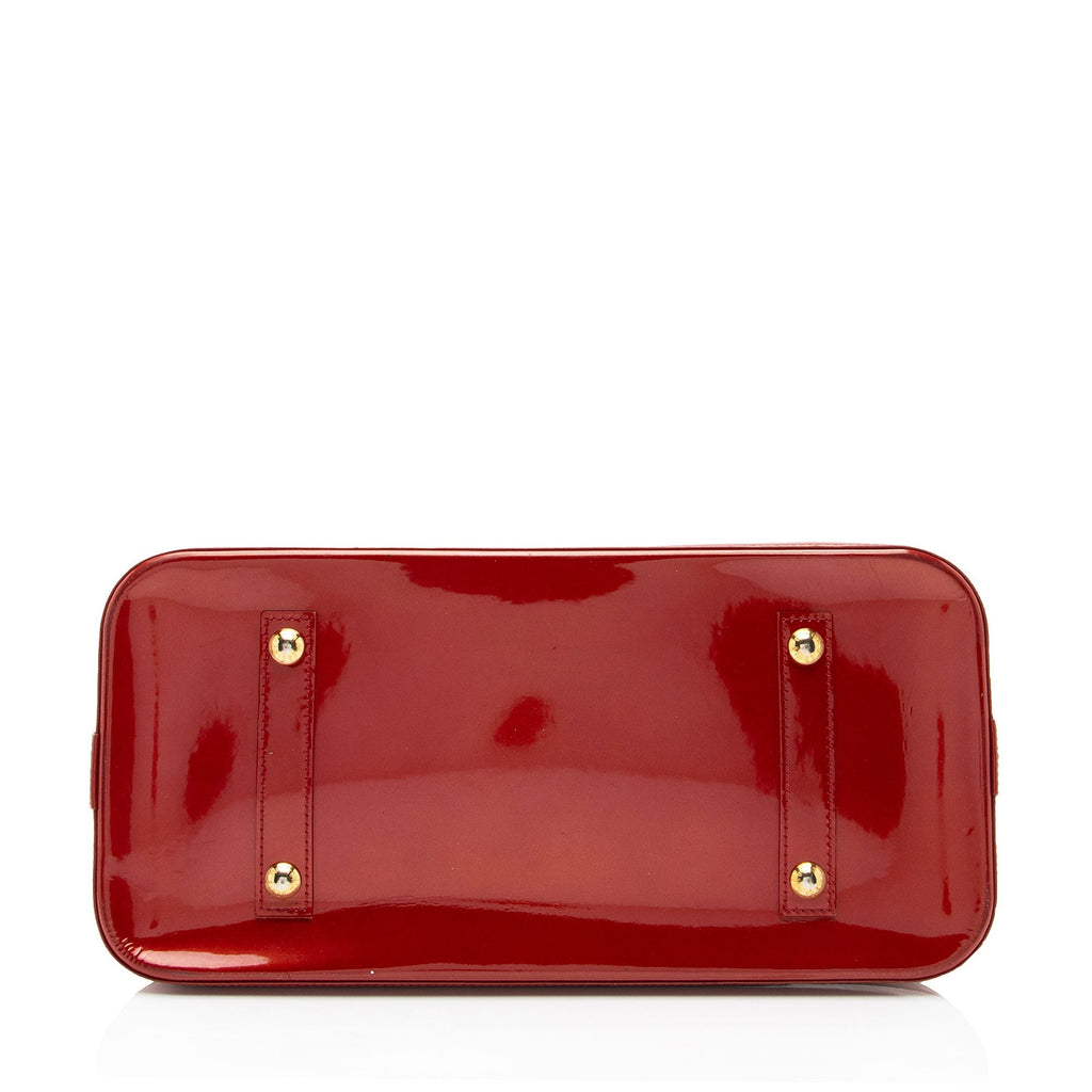 Louis Vuitton Monogram Vernis Alma GM Satchel (SHF-7bvjjk)