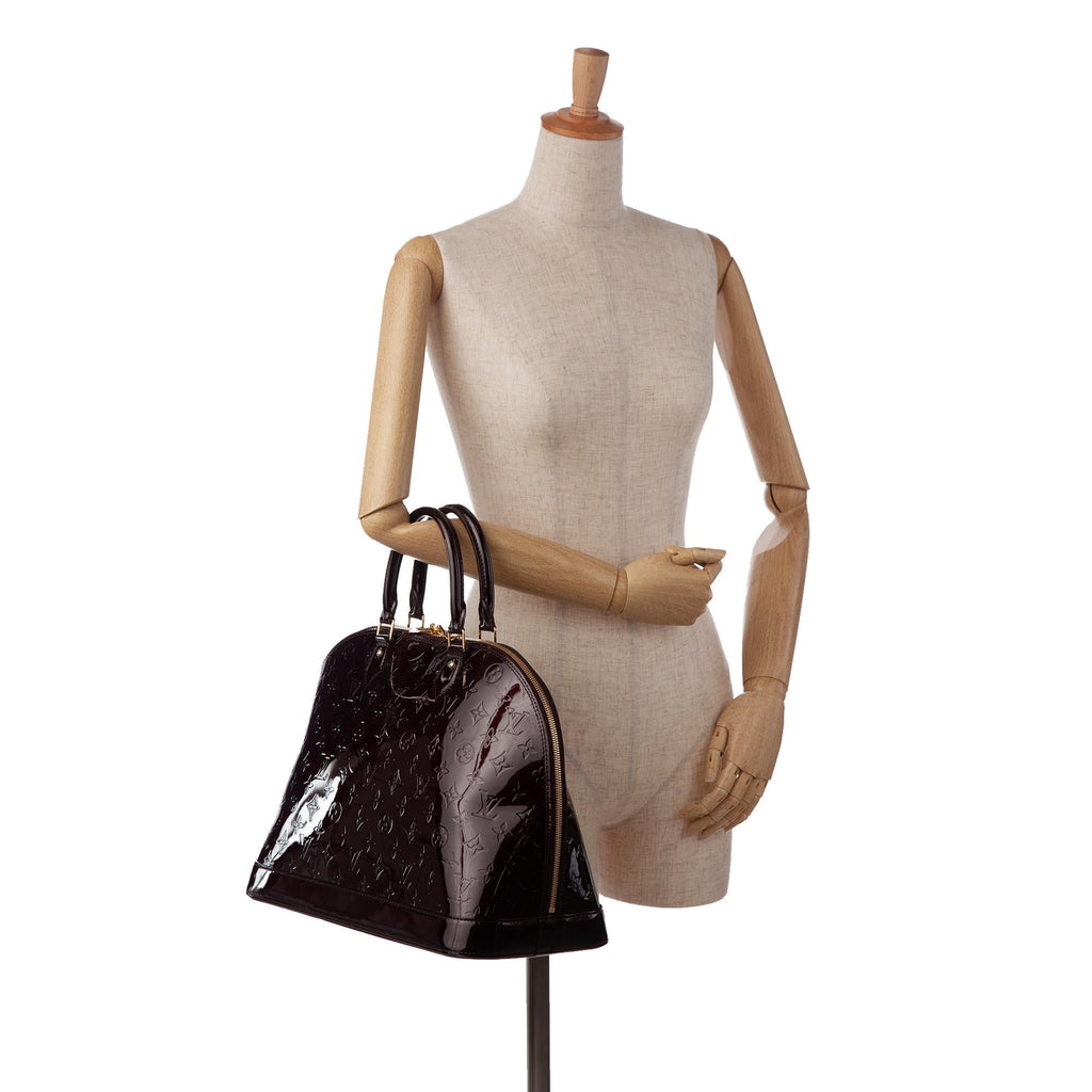 Louis Vuitton Monogram Vernis Alma GM (SHG-EQFJuw)