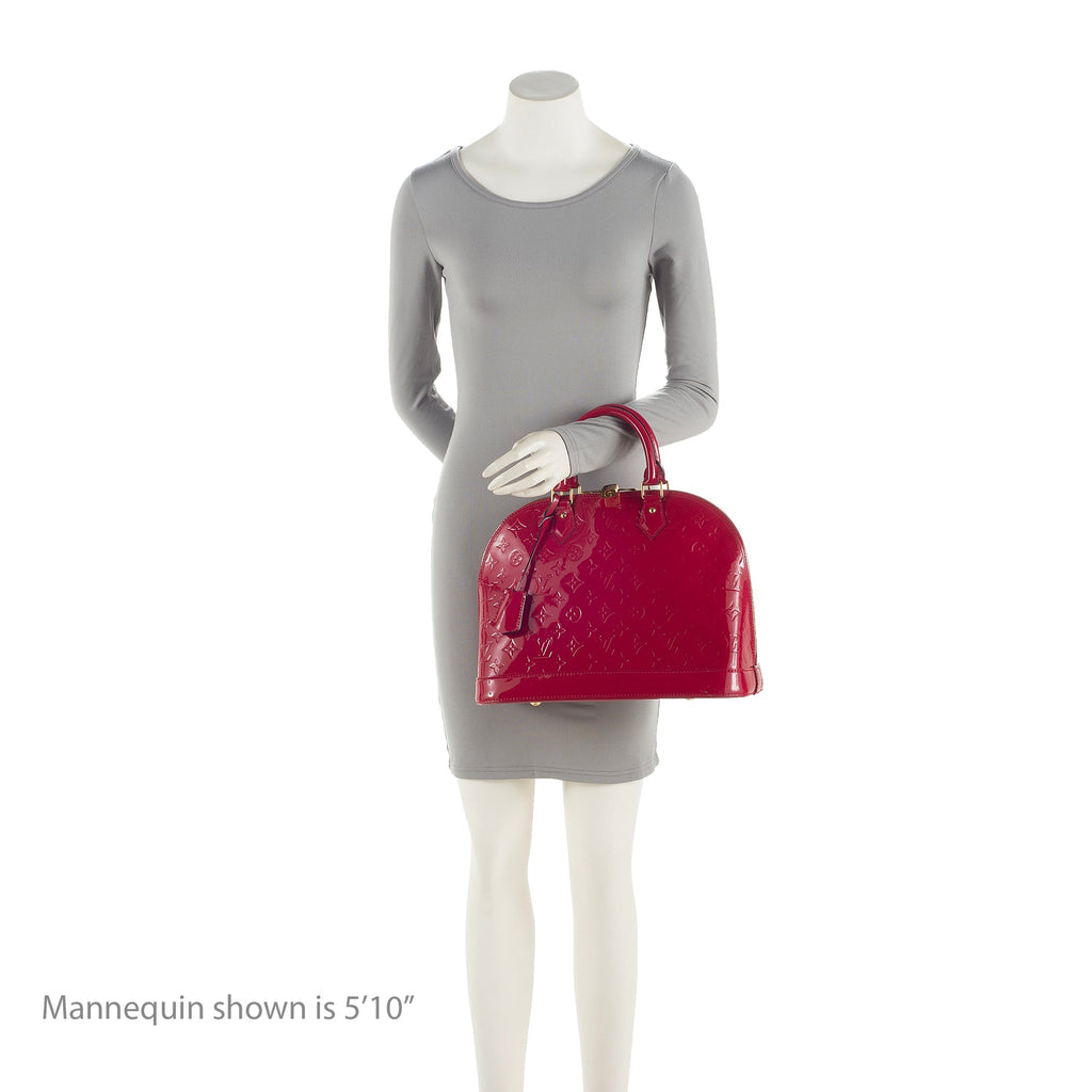 Louis Vuitton Monogram Vernis Alma MM Satchel (SHF-22630)