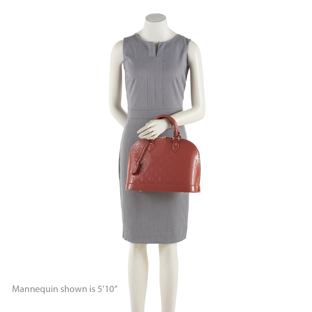 Louis Vuitton Monogram Vernis Alma PM Satchel (SHF-18202)