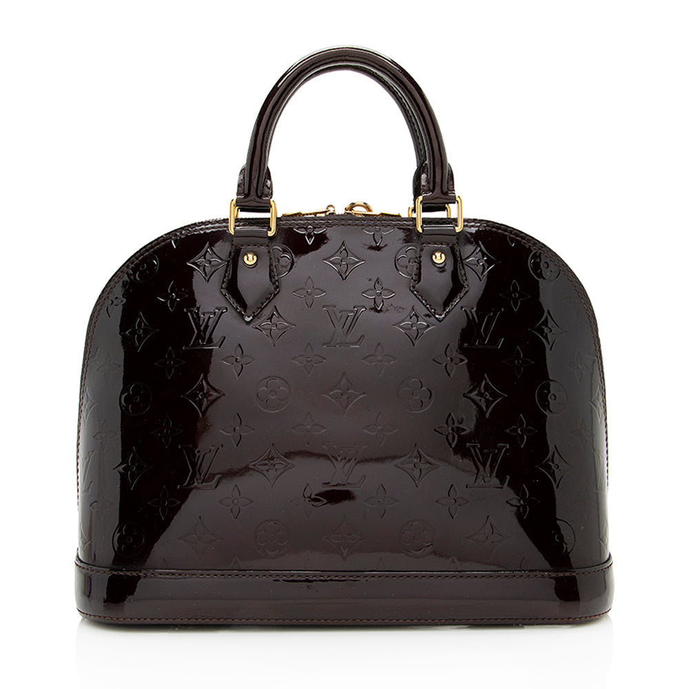 Louis Vuitton Monogram Vernis Alma PM Satchel (SHF-19859)