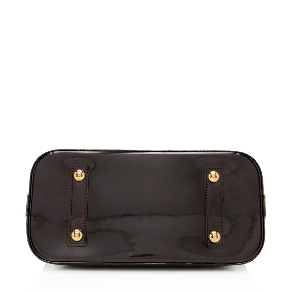 Louis Vuitton Monogram Vernis Alma PM Satchel (SHF-19859)