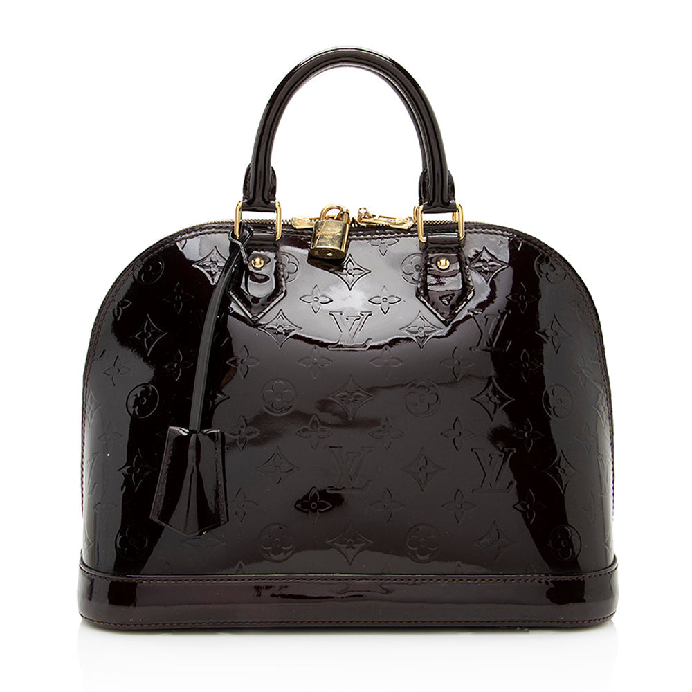 Louis Vuitton Monogram Vernis Alma PM Satchel (SHF-19859)