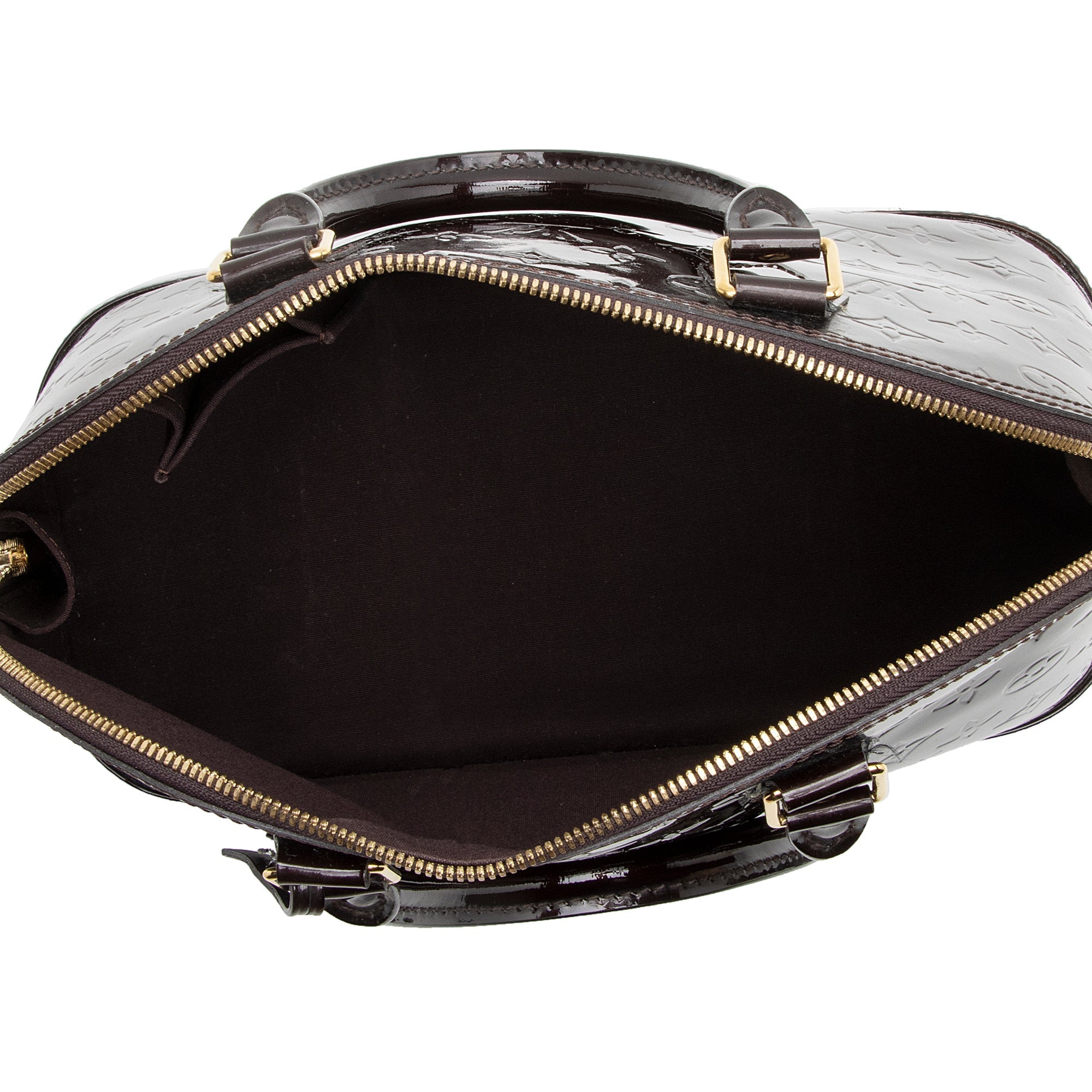 Louis Vuitton Monogram Vernis Alma PM Satchel (SHF-22167)