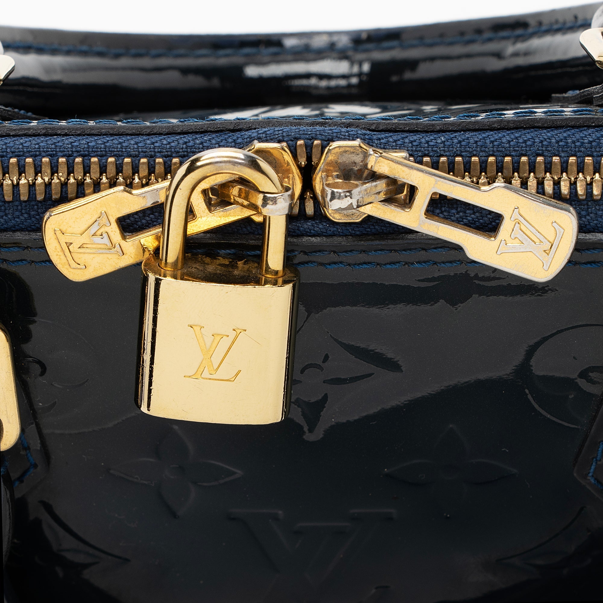 Louis Vuitton Monogram Vernis Alma PM Satchel (SHF-22635)