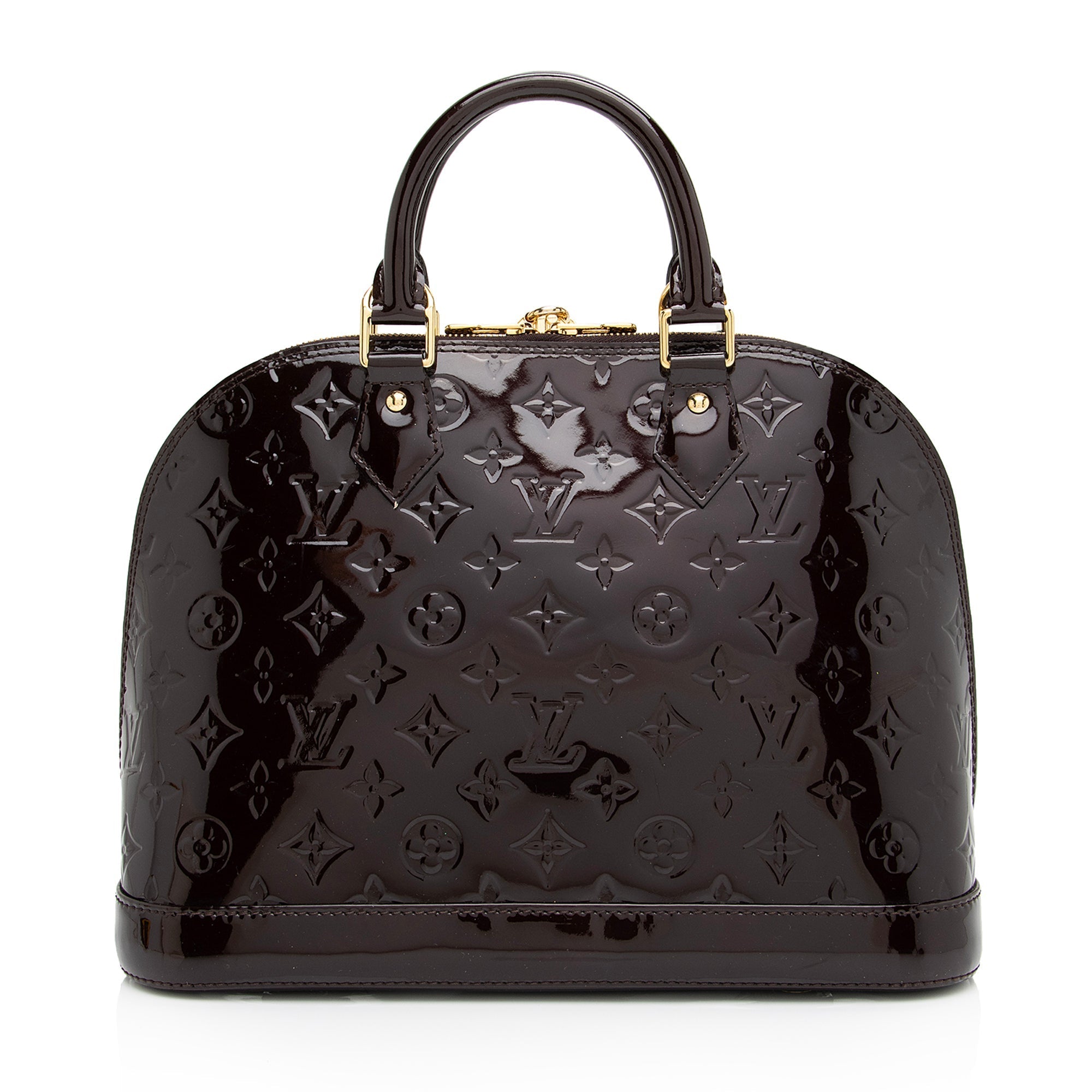 Louis Vuitton Monogram Vernis Alma PM Satchel (SHF-fmHWuP)