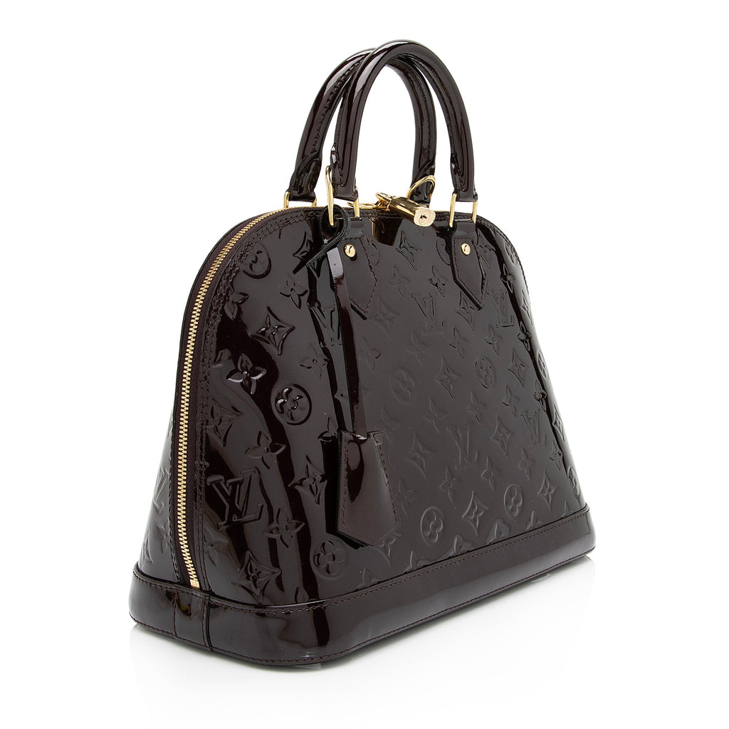 Louis Vuitton Monogram Vernis Alma PM Satchel (SHF-fmHWuP)