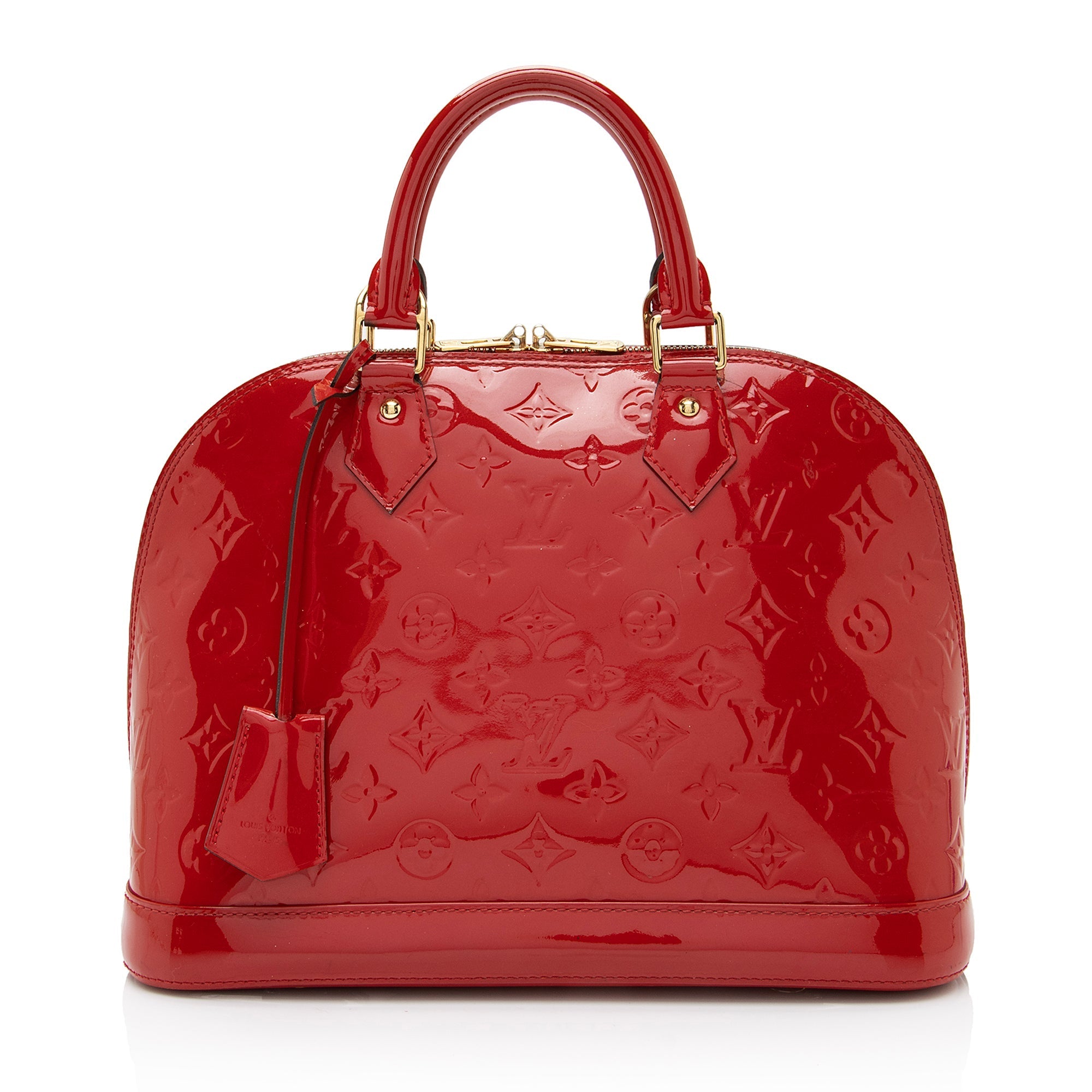 Louis Vuitton Monogram Vernis Alma PM Satchel (SHF-N7kVSA)