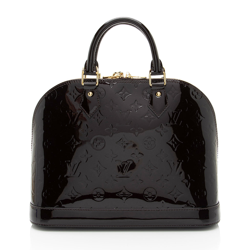 Louis Vuitton Monogram Vernis Alma PM Satchel (SHF-iT5R4U)