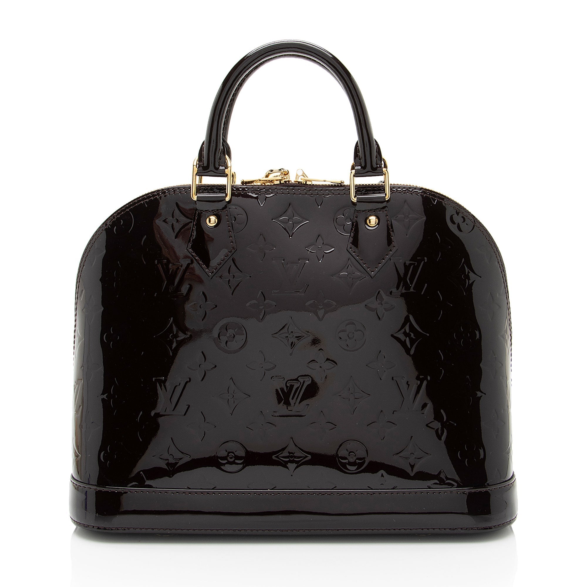 Louis Vuitton Monogram Vernis Alma PM Satchel (SHF-iT5R4U)