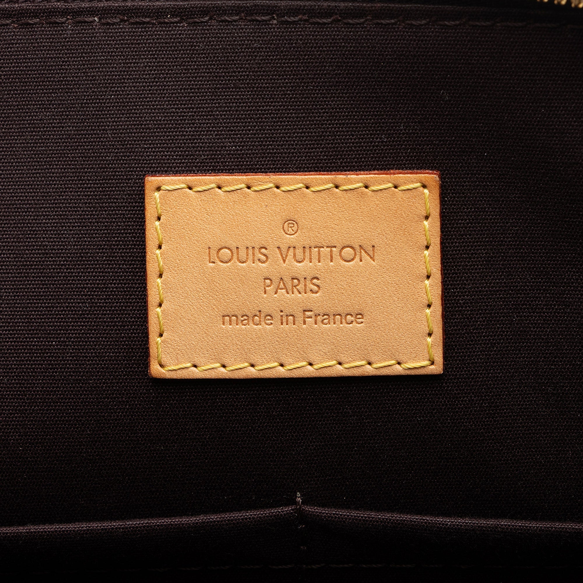 Louis Vuitton Monogram Vernis Alma PM Satchel (SHF-iT5R4U)