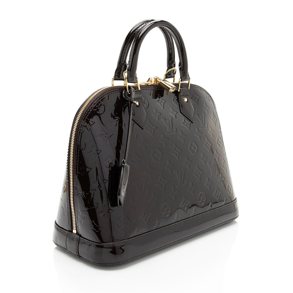 Louis Vuitton Monogram Vernis Alma PM Satchel (SHF-iT5R4U)