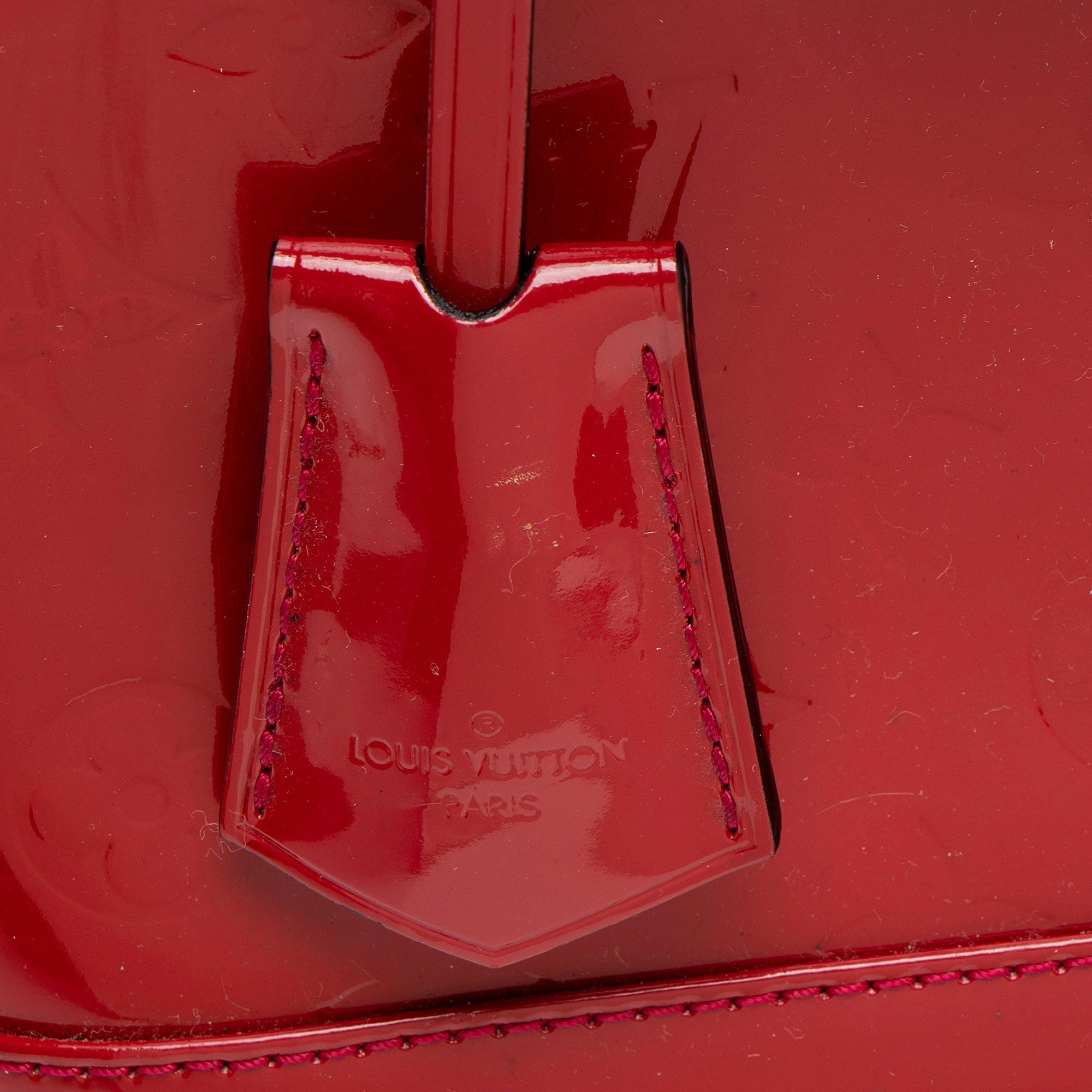 Louis Vuitton Monogram Vernis Alma PM Satchel (SHF-WV66qb)