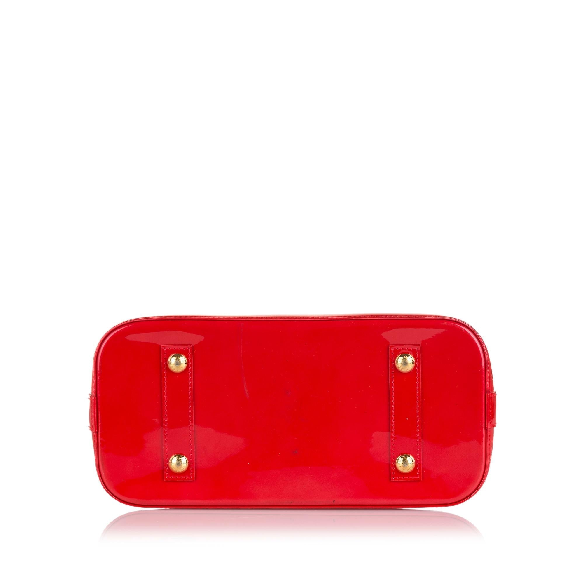 Louis Vuitton Monogram Vernis Alma PM (SHG-36651)