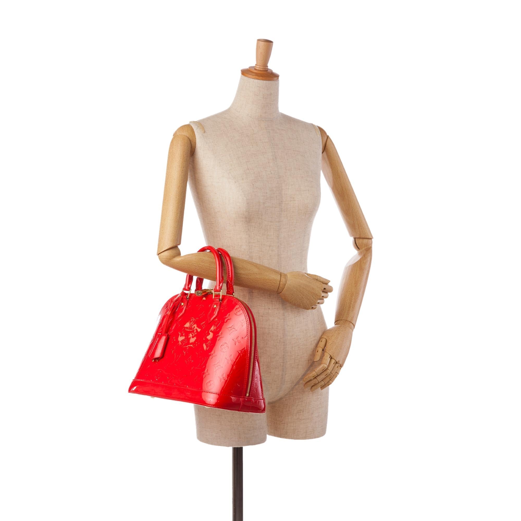 Louis Vuitton Monogram Vernis Alma PM (SHG-36651)