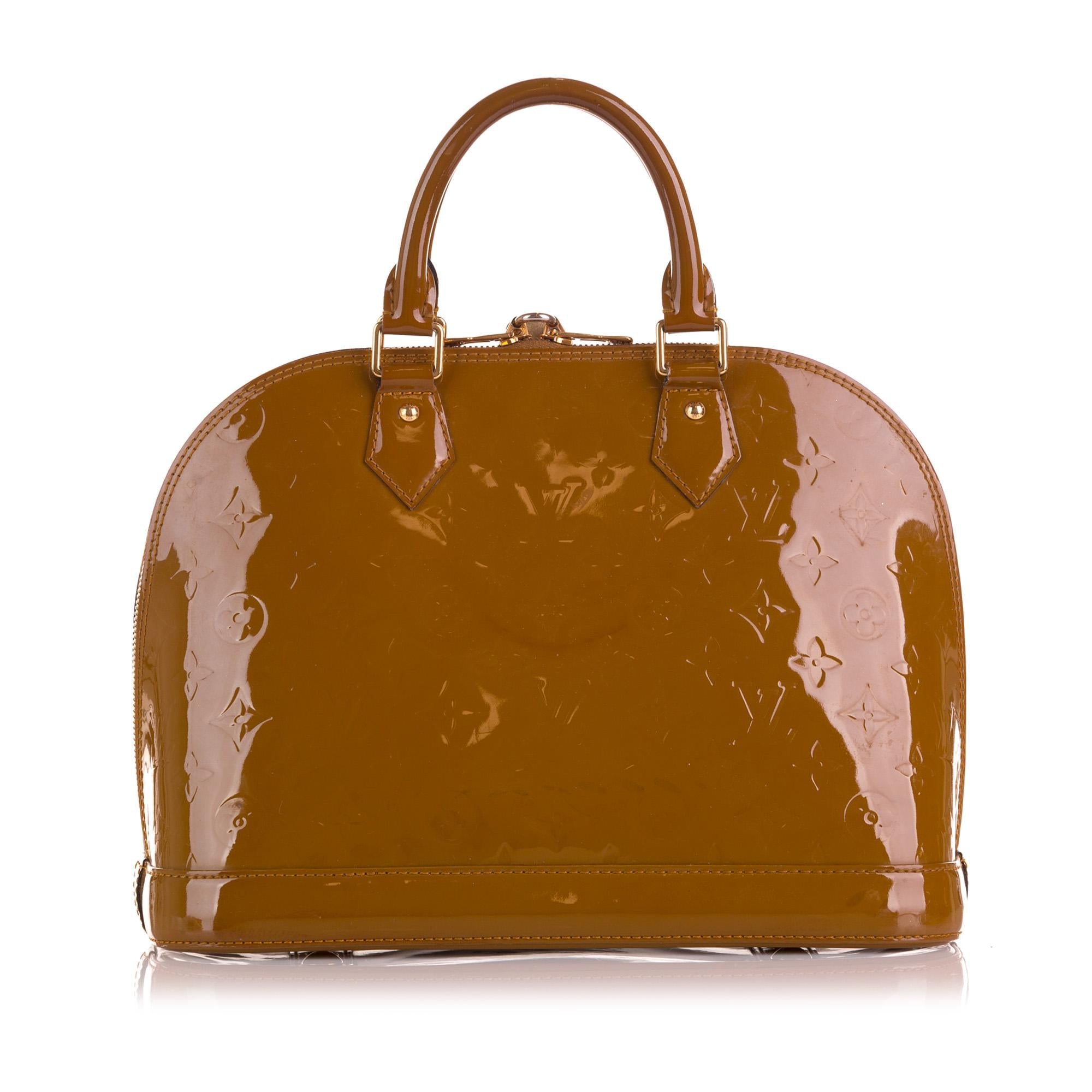 Louis Vuitton Monogram Vernis Alma PM (SHG-KVeSUD)