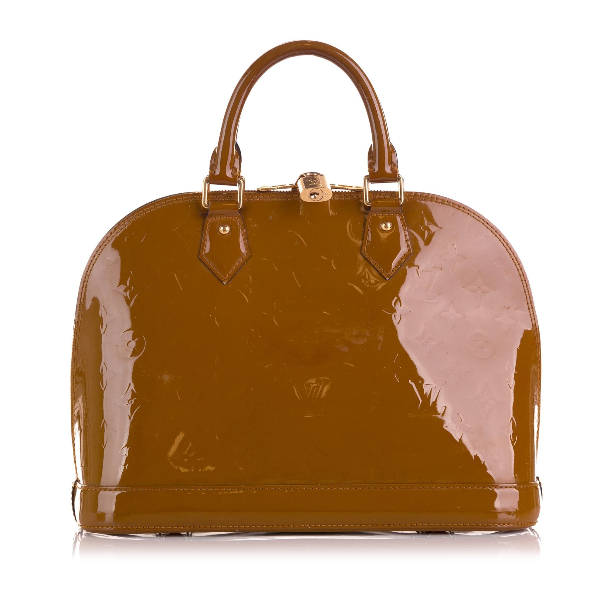 Louis Vuitton Monogram Vernis Alma PM (SHG-KVeSUD)
