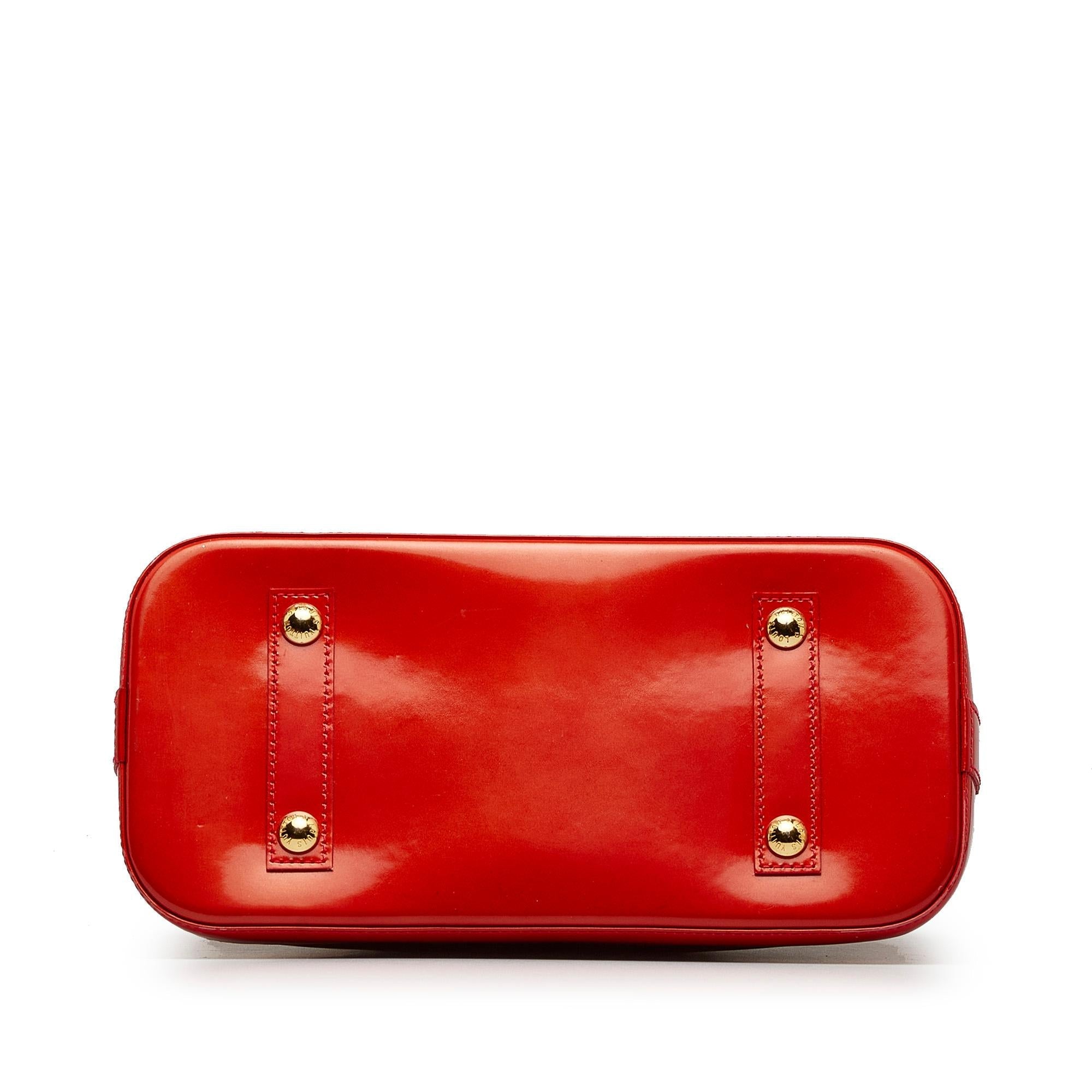 Louis Vuitton Monogram Vernis Alma PM (SHG-2TtoxB)