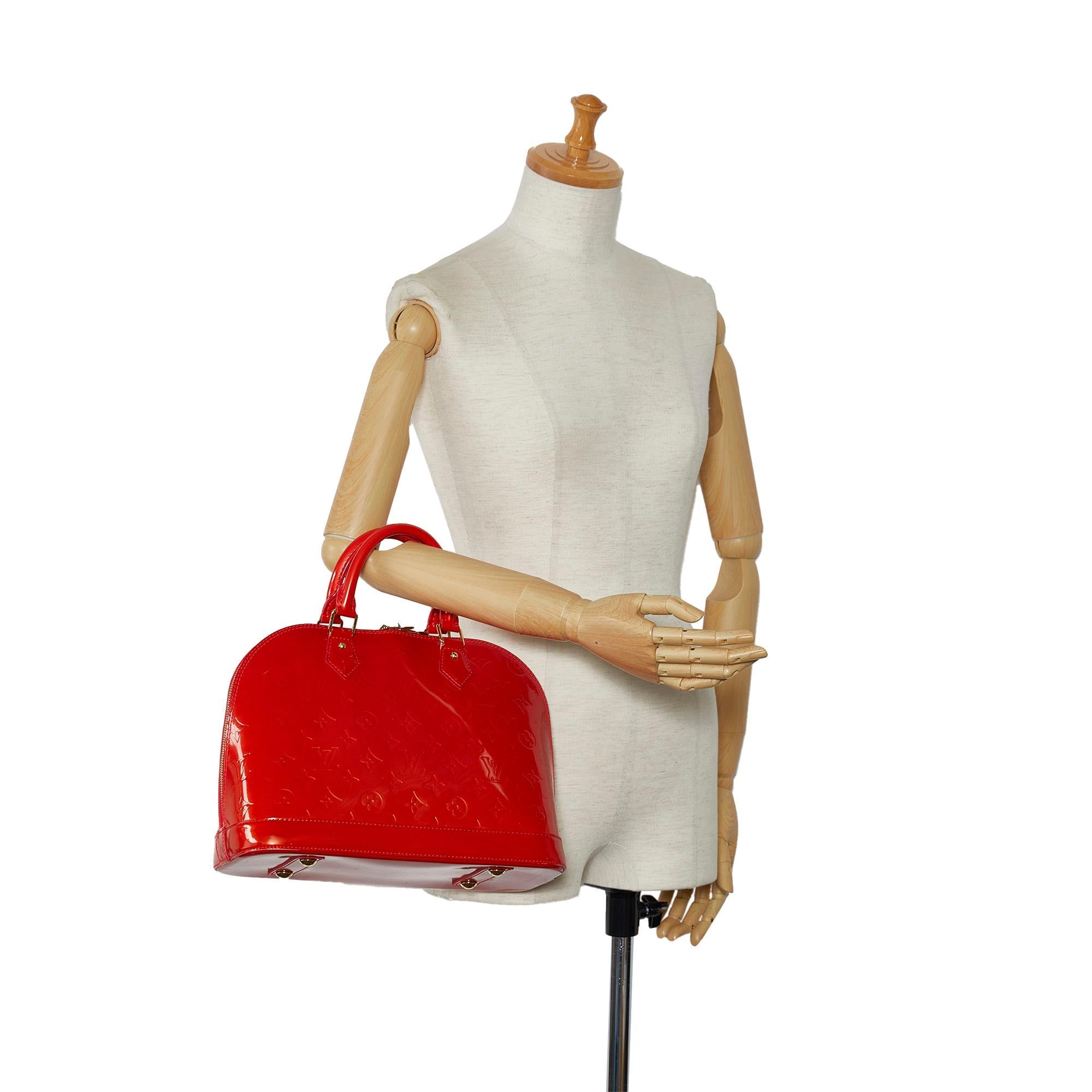 Louis Vuitton Monogram Vernis Alma PM (SHG-2TtoxB)
