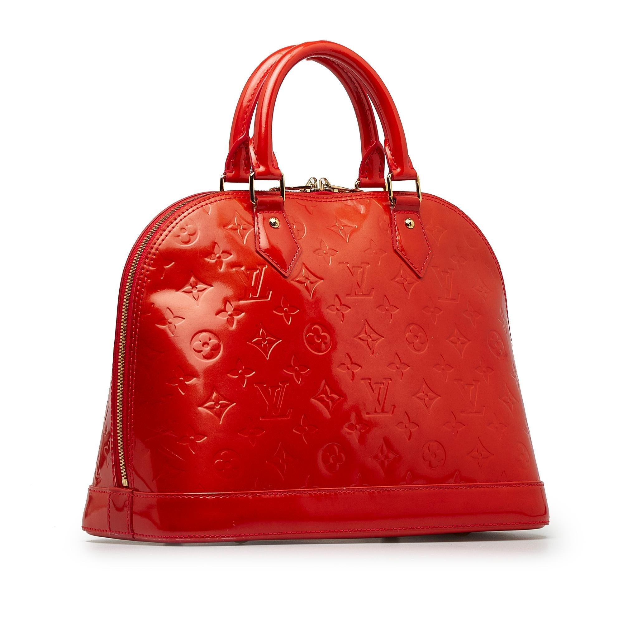 Louis Vuitton Monogram Vernis Alma PM (SHG-2TtoxB)