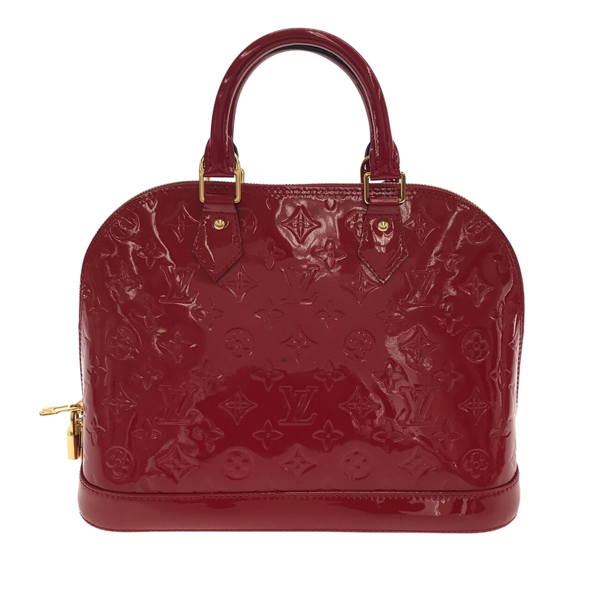 Louis Vuitton Monogram Vernis Alma PM (SHG-DcVUrA)