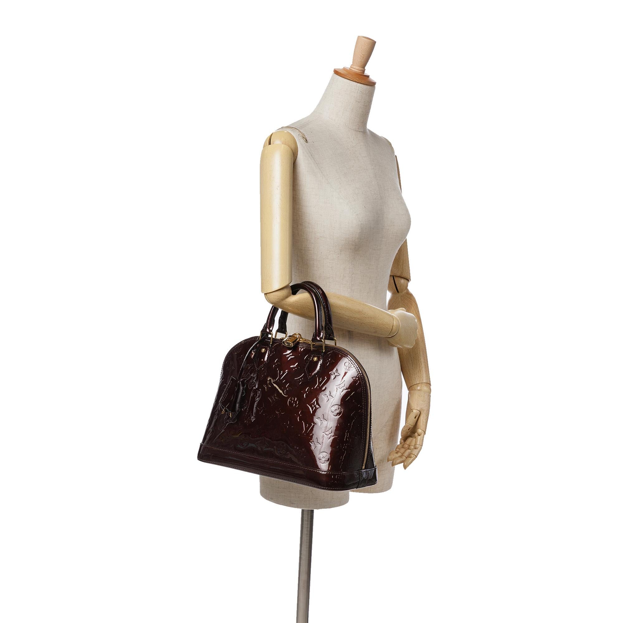 Louis Vuitton Monogram Vernis Alma PM