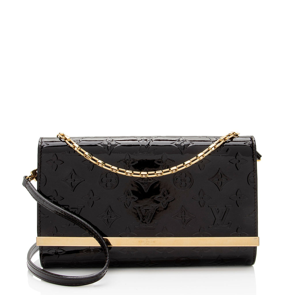 Louis Vuitton Monogram Vernis Ana Clutch (SHF-Jnmx4k)