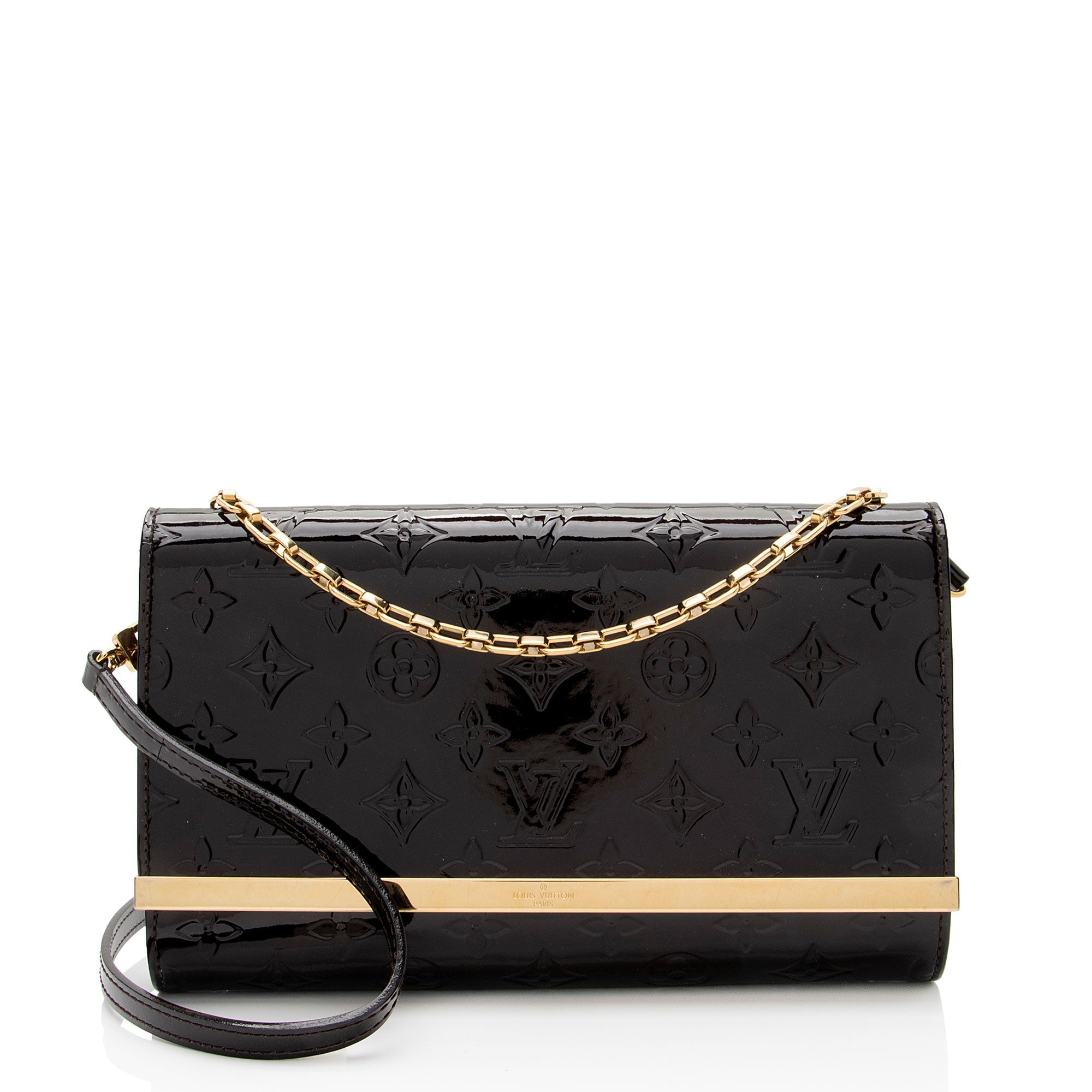 Louis Vuitton Monogram Vernis Ana Clutch (SHF-Jnmx4k)