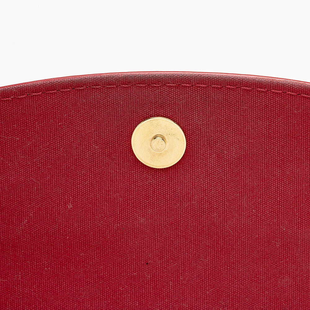 Louis Vuitton Monogram Vernis Bel Air Clutch (SHF-22065)